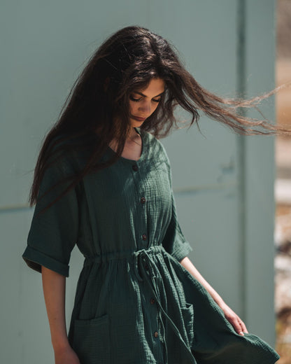 hawe summer loose military green