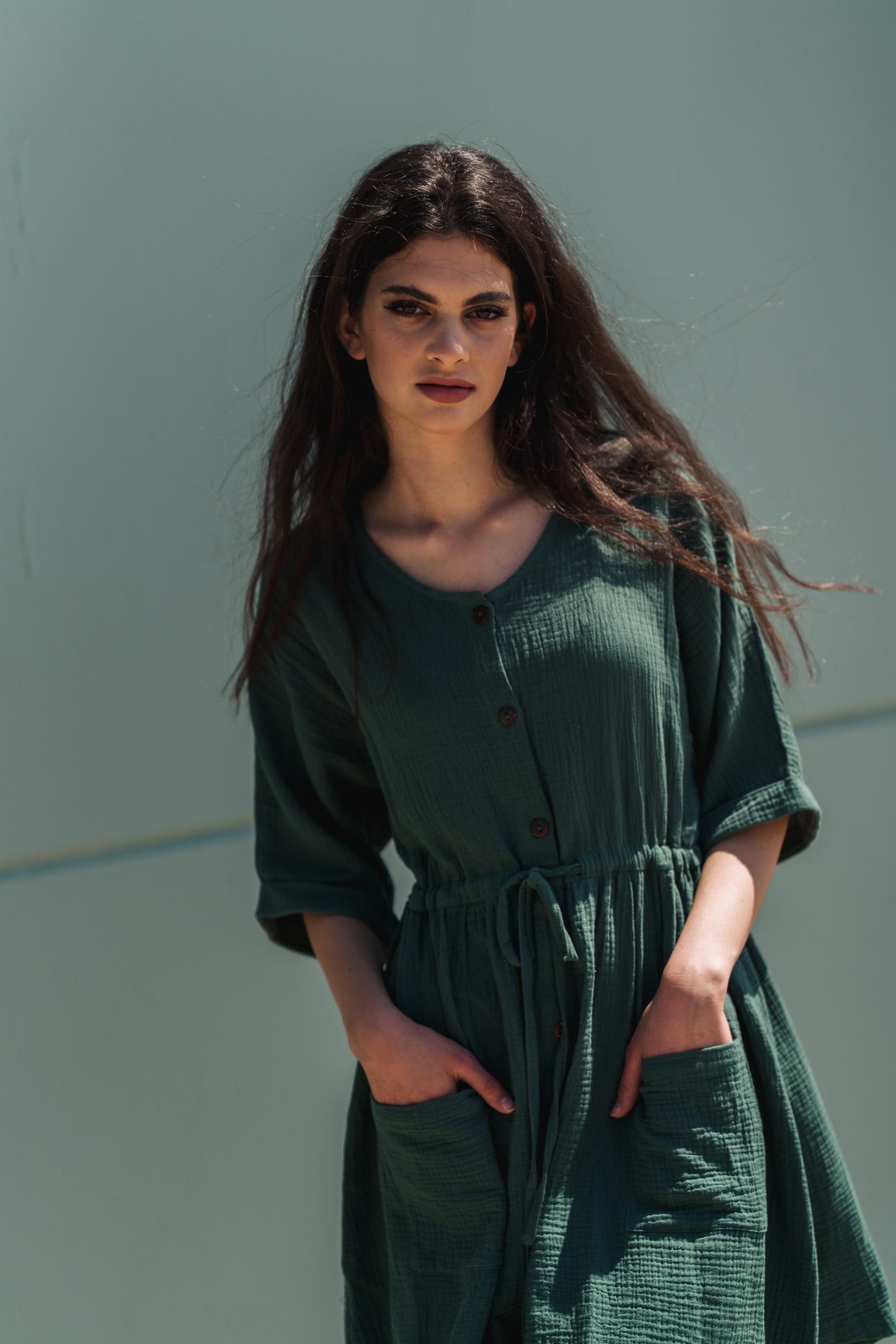 hawe summer loose military green